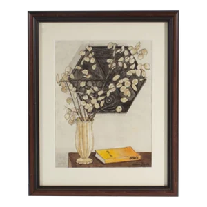 1990 Watercolor Still Life Painting Signed by James Spencer Russell