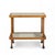 Jane and Gordon Martz for Marshall Studios Mid Century Walnut and Tile Bar Cart This bar cart measures: 31.5 wide x 20...