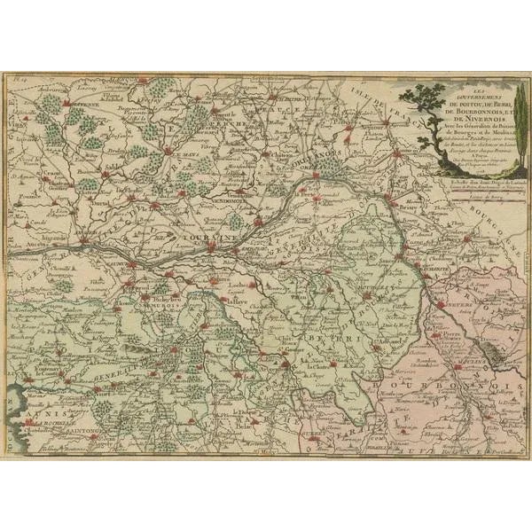 Mid 18th Century Map of France, 1768 For Sale - Image 5 of 6