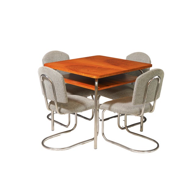 Czech Functionalist Dining Room Set by Robert Slezák, 1940s For Sale - Image 6 of 6