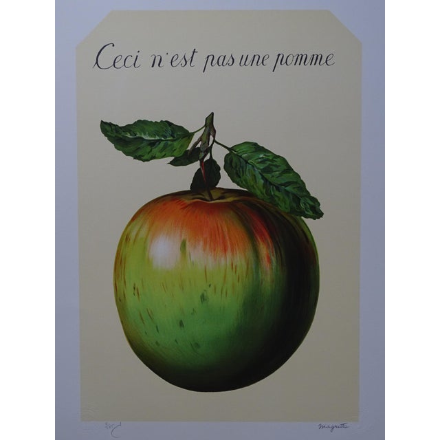 René Magritte, This is not an apple, 2010, Lithograph For Sale
