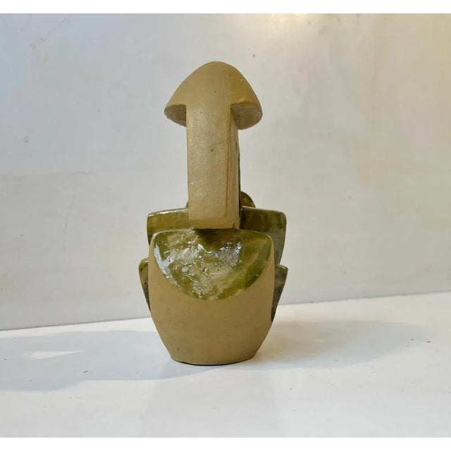 1960s Surrealist Entity in Glazed Ceramic by Aksel Hansen, 1960s For Sale - Image 5 of 9