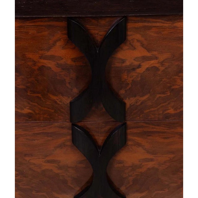 Six-Drawer Walnut and Rosewood Dresser in the Manner of James Mont For Sale - Image 10 of 10