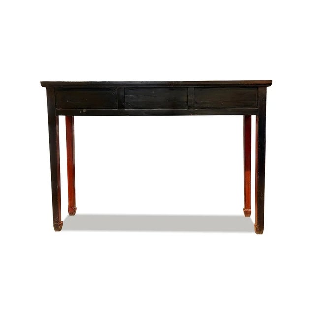 1970s 1970s' Ming Style Long Console Table For Sale - Image 5 of 5