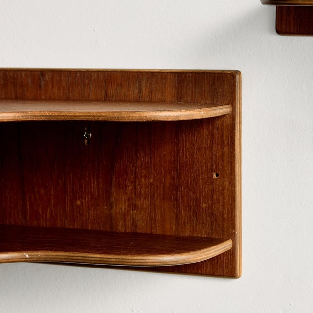 1960s Teak Floating Nightstands, 1960s, Set of 2 For Sale - Image 5 of 14
