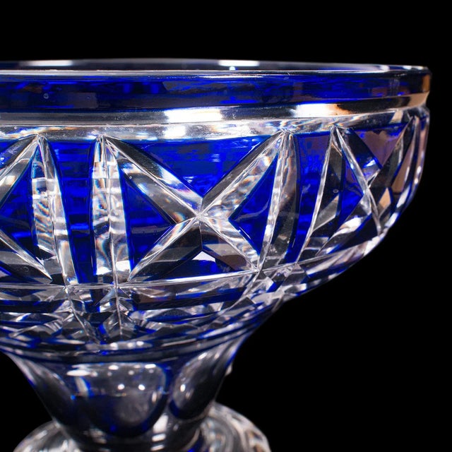 1930s Vintage English Glass Decorative Bowl For Sale - Image 10 of 12