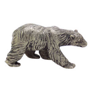 Vintage Italian Handmade Genuine Silver Large Polar Bear Figurine Rare Sculpture