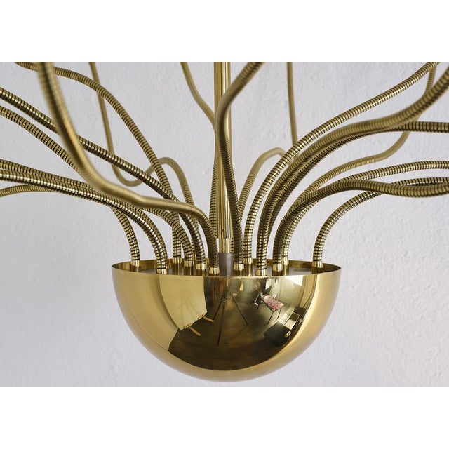 Gold Large Medusa Ceiling Lamp from Florian Schulz, 1980s For Sale - Image 8 of 10