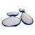 Vintage Space Age Guzzini Interlocking 4-Compartment Divided Snack Set - 2 Pieces For Sale