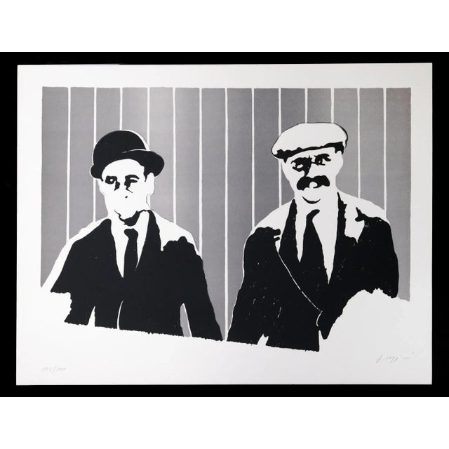 Modern Pino Reggiani, Pioneers, Original Lithograph, 1970s For Sale - Image 3 of 3