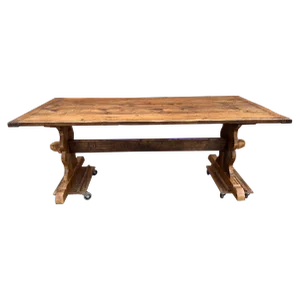Antique English Pine Dining Table