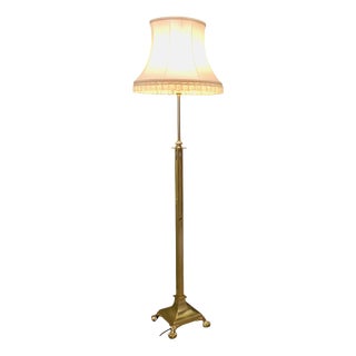 Vintage Telescopic Brass Floor Lamp, 1930 For Sale
