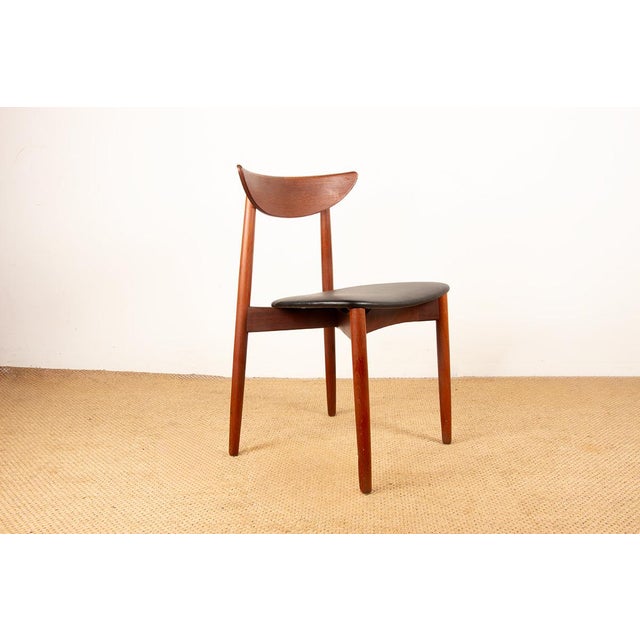 Danish Teak and Skai Chairs by Harry Ostergaard for Randers Møbelfabrik, 1960s, Set of 2 For Sale - Image 9 of 18