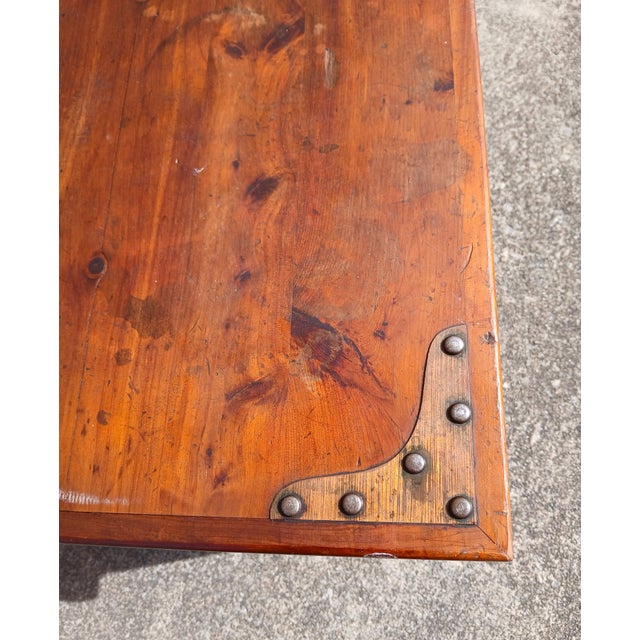 1920s Antique Ed Roos Forest Park Cedar Chest With Riveted Copper Hardware 1920s For Sale - Image 5 of 14