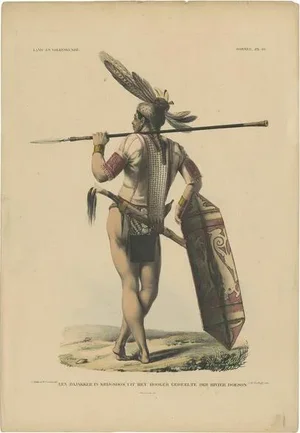 Temminck, Native of Borneo, 1840, Paper