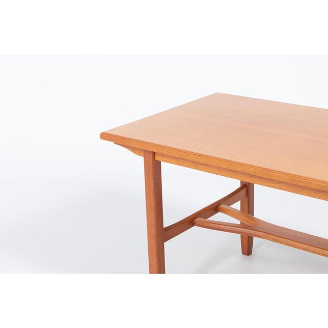 Wood Coffee Table by Malmsten for Mobelfabriks, 1960s For Sale - Image 7 of 12