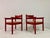 Set of Italian Red Armchairs with Rush Seats, 1960s For Sale - Image 6 of 17