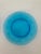 90's Aqua Glass Salad Plates S/4 For Sale - Image 4 of 8