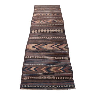 Nomad Handwoven Kilim Runner Rug For Sale