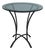 Stickley Round Glass Top Wrought Iron Base Bistro Tall Table For Sale
