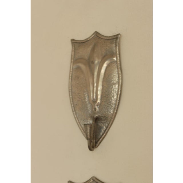 Silver Swedish Pewter Sconces, Set of 2 For Sale - Image 8 of 11
