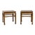 Pair of Vintage Chinese Hardwood Side Tables with Humpback Stretchers For Sale - Image 4 of 12
