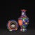 Late 20th Century Pair of Vintage Chinese Cloisonné Floral Vases - 1477g For Sale - Image 5 of 9