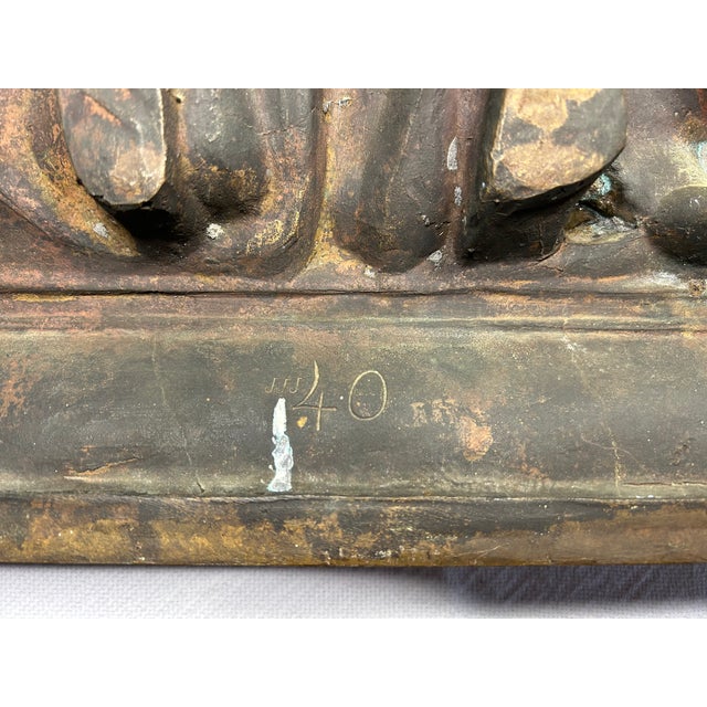 F. Barbedienne Foundry 19th Cen. Bronze Neoclassical Wall Plaque For Sale - Image 12 of 13