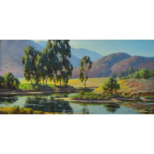 AMBA Jack Macartney Summer Landscape, Laguna Beach Oil on Canvas For Sale - Image 4 of 6