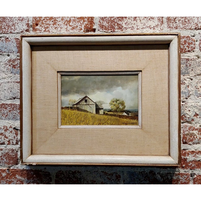 Richard Schlecht - Farm House in Maine Landscape - Oil Painting For Sale - Image 9 of 9