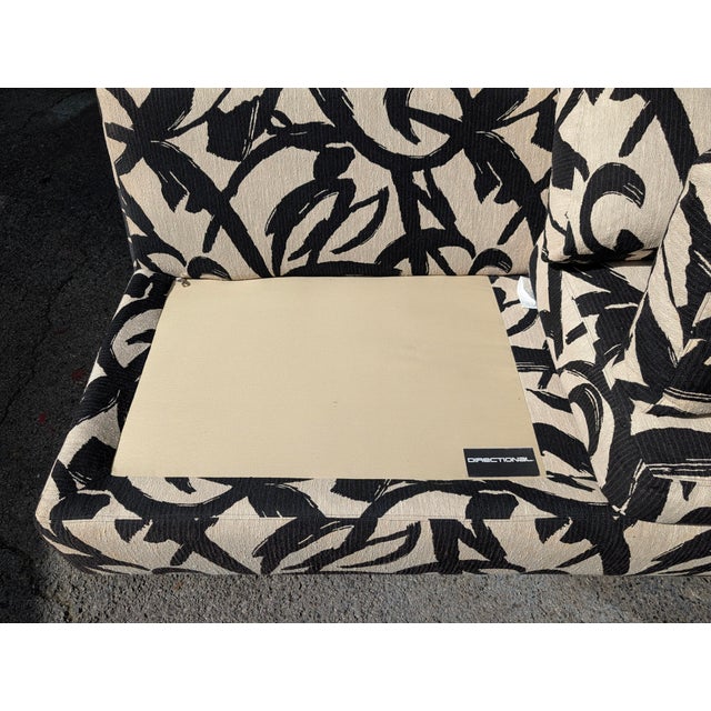 1990s Vintage Three Piece Sectional Sofa by Directional For Sale - Image 5 of 12
