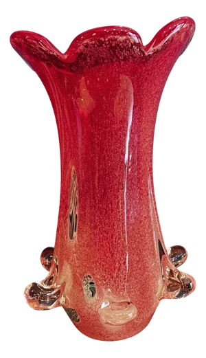 Murano Glass Vase by Moretti, Italy, 1960s