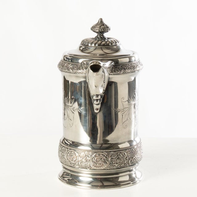 19th Century 19th Century Victorian Silverplate Water Pitcher For Sale - Image 5 of 7