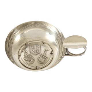 French Silverplate Wine Taster (Tastevin) – Bourgogne Thorin For Sale
