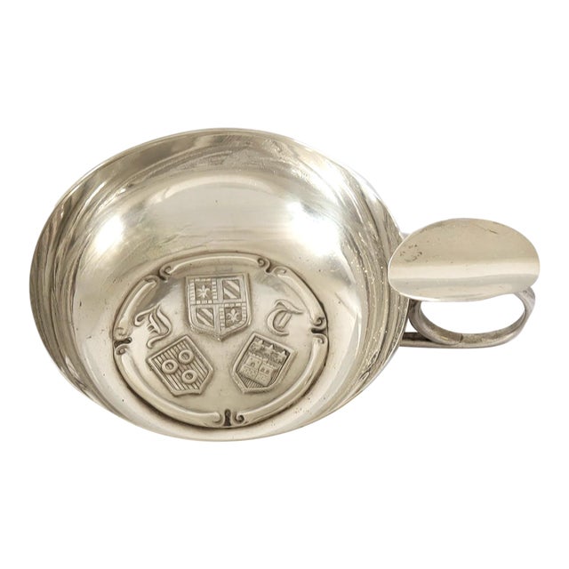 French Silverplate Wine Taster (Tastevin) – Bourgogne Thorin For Sale