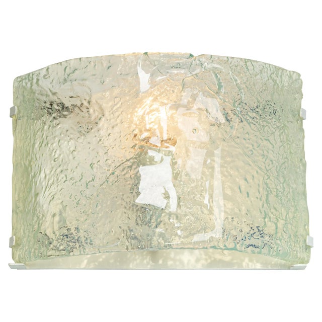 Glass Large Austrian Sconce Murano Wall Light from Kalmar, 1960s For Sale - Image 7 of 7