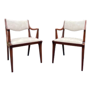 1950s Mid-Century Modern Drexel “Dateline” Arm Chairs - a Pair