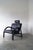 Mid-Century Modern Vintage Italian Lounge Chair in Leather For Sale - Image 3 of 15