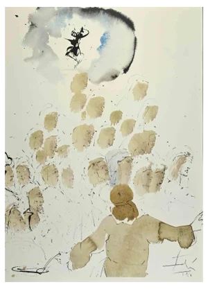 Salvador Dali, Nummularii de Templo Eiecti, Lithograph, 1964