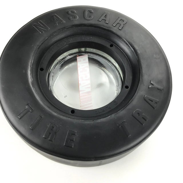 Glass Vintage Nascar Rubber Tire Ashtray For Sale - Image 7 of 7