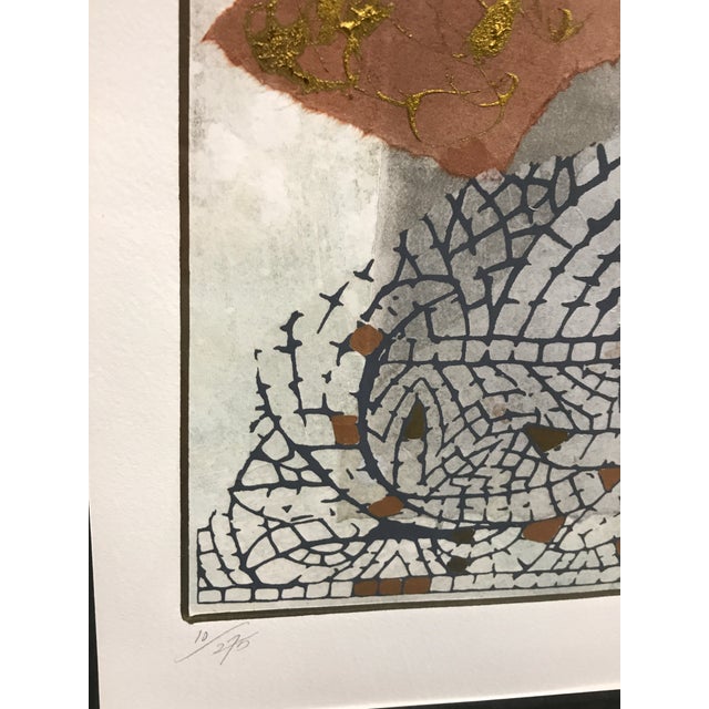 Pair of Original Mixed Medium Gouache Paint & Paper Collage Art With Trojan Horses, Titled Mycenaean Fragments I and II by Liz Jardine For Sale - Image 11 of 12