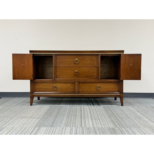 Mid-Century Modern Mid-Century Mahogany Credenza / Sideboard ~ Great as Tv Stand For Sale - Image 3 of 13