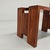 Vintage Walnut Coffee Table and Stool, 1970s For Sale - Image 6 of 18