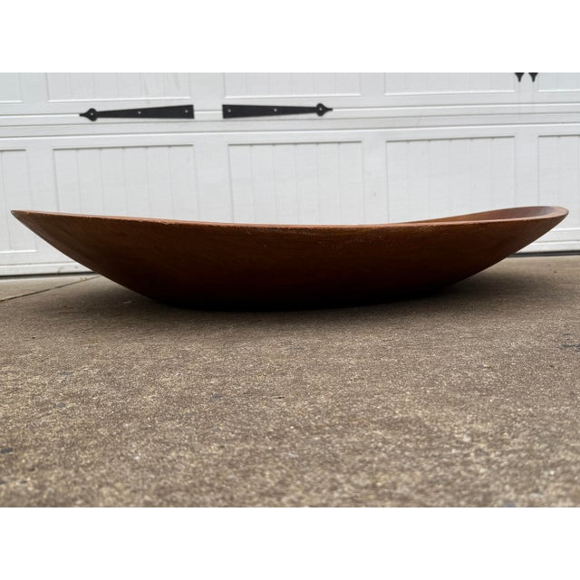 Mid 20th Century Monumental Farmhouse Dough Bowl – 40 Inches Round For Sale - Image 5 of 10