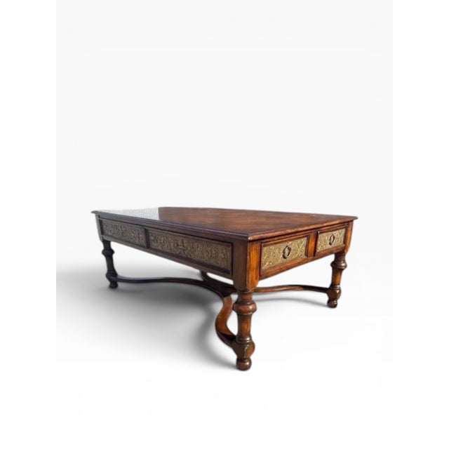 Theodore Alexander “Armoury Collection” Carved Coffee Table