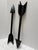 African Large Rugged Black Metal Arrow Wall Decor-Set of Two For Sale - Image 3 of 10