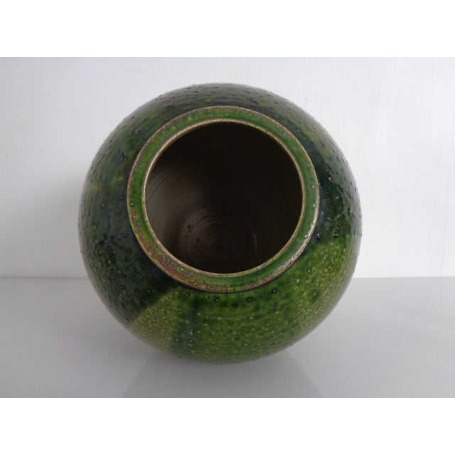 Large Glazed Studio Ceramic Vase, Italy, 1960s For Sale - Image 17 of 18