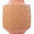 This peach ceramic vase featuring a captivating blend of glossy and matte finishes, is available in three sizes. The...