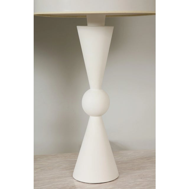 Bespoke Hand Crafted Plaster Arlo Table Lamps - a Pair For Sale - Image 4 of 8