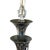 1940s Mid 20th Century Art Deco Streamline Moderne Five-Light Chandelier With Opaline Glass Shades For Sale - Image 5 of 6